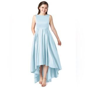 Azazie Sky Blue Junior Bridesmaid Dress